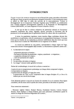 Le patrimoine immateriel du Togo