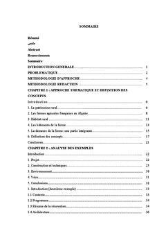 Le patrimoine rural lecture historique et perspective d'avenir