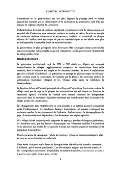 Le patrimoine rural lecture historique et perspective d'avenir