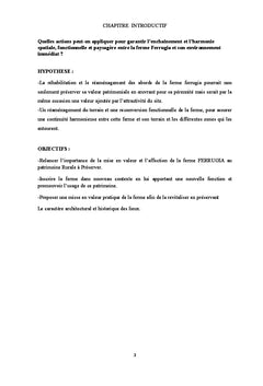 Le patrimoine rural lecture historique et perspective d'avenir