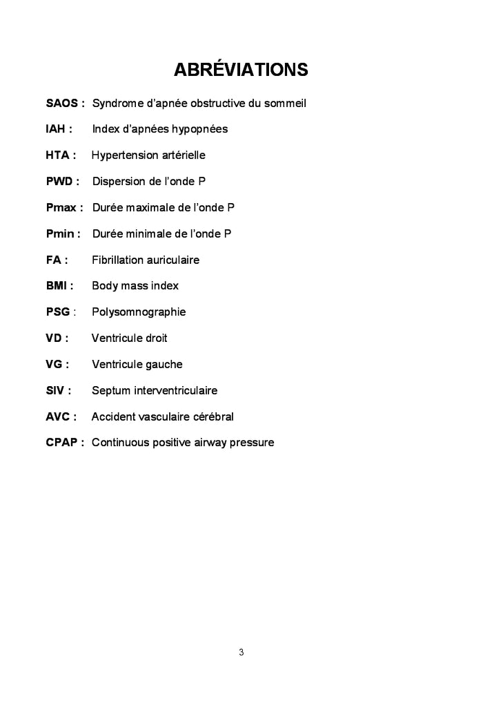 Syndrome d'apnees obstructives du sommeil et fibrillation auriculaire