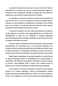 Syndrome d'apnees obstructives du sommeil et fibrillation auriculaire
