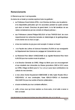 Une etude dialectologique de l'ewe