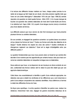 Une etude dialectologique de l'ewe
