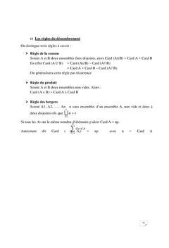 Theorie des probabilités