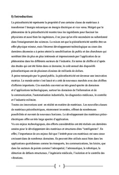 Etude dynamique des poutrès piezoelectriques