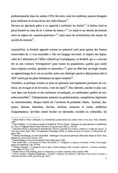 Du jeu de balle A l'identite nationale