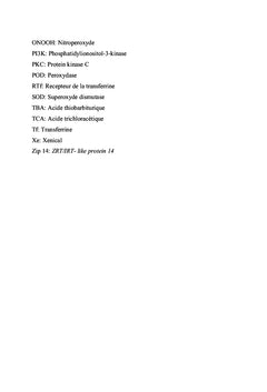 Obésité et stress oxydatif musculaire