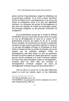 Pour le développement des économies des pays pauvres