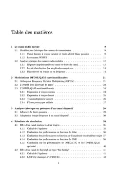 Performance des modulations multiporteuses OFDM/QAM suréchantillonnées