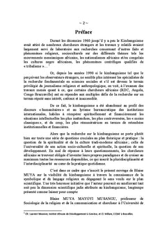 Sociologie de gestualite kimbanguiste