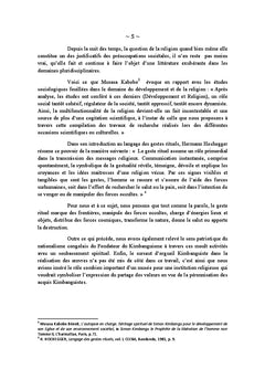 Sociologie de gestualite kimbanguiste