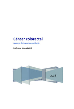 Cancer colorectal : Approche thérapeutique en Algérie
