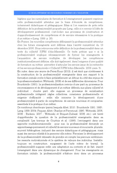Le developpement des ressources humaines de l'education et de la formation