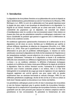 Indicateurs de suivi de la dynamique de dégradation qualitative