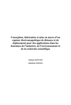 Capteur électromagnétique et ses applications