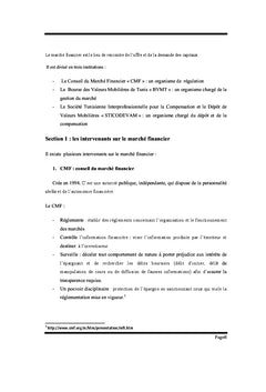 Performance et persistance: le cas d'un échantillon d'actions cotées