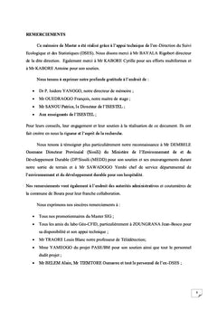 Dynamique de l'occupation des terres dans la commune de Boura
