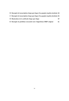 Description en langage naturel d'une requete formel et de son resultat