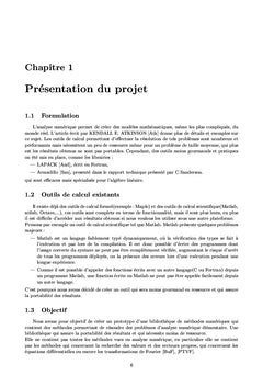 Bibliotheque de methodes numeriques et annuaire de competence