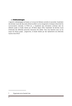 Financement de l'Adaptation au Changement Climatique au BENIN