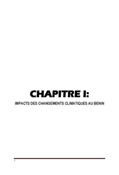 Financement de l'Adaptation au Changement Climatique au BENIN