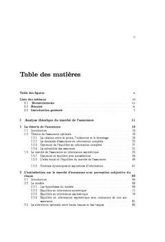 Asymetries d'informations et options de contrats