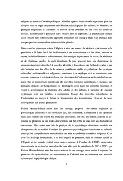 Pratiques culturelles, contextes de violence et identité