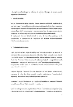 Le comportement du consommateur envers les objets connectés portables