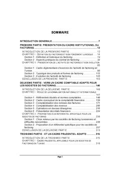 Cadre comptable et prudentiel des sociétés de Factoring