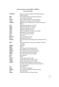 Droit international et droit communautaire