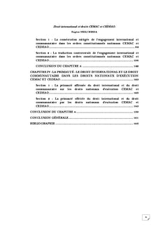 Droit international et droit communautaire