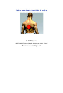 Fatigue musculaire : Acquisition & analyse