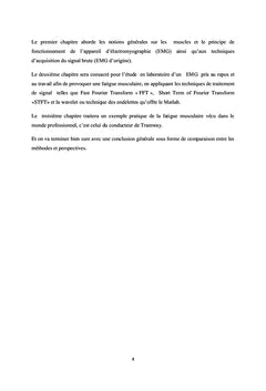 Fatigue musculaire : Acquisition & analyse