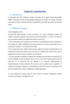 Fatigue musculaire : Acquisition & analyse