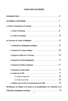 Readaptation et variabilite sinusale chez le patient coronarien