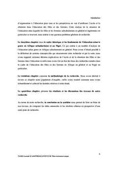 Genre et education des filles et des femmes en Afrique: cas du Niger
