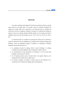Combustion du monoxyde de carbone en région d'arrêt