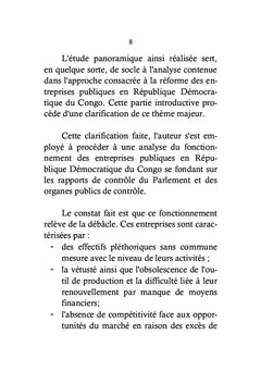 Reforme des entreprises publiques en Republique Democratique du Congo