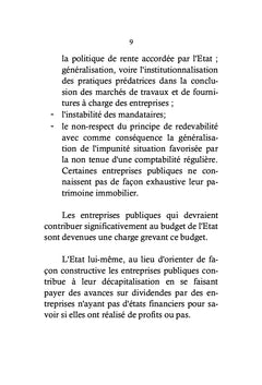 Reforme des entreprises publiques en Republique Democratique du Congo