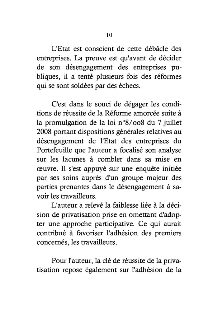 Reforme des entreprises publiques en Republique Democratique du Congo