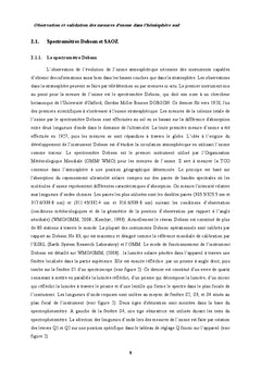 Observation et validation des mesures d'ozone dans l'hémisphère sud