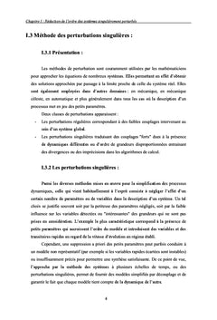 Sur la réduction de l'ordre des systèmes complexes