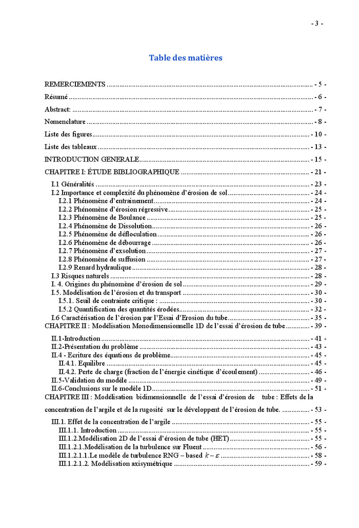 Modelisation mathematique et numerique de l'erosion des sols
