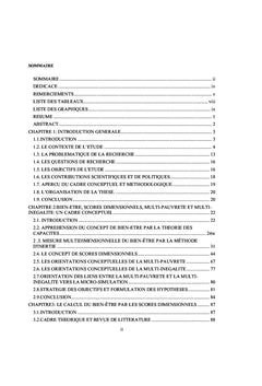 Les Scores Dimensionnels comme alternatives aux Indicateurs Composites