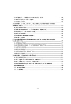Les Scores Dimensionnels comme alternatives aux Indicateurs Composites