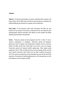 Sclerodermie systemique et cirrhose biliaire primitive