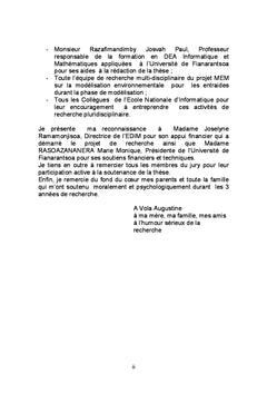 Modelisation de la dynamique de l'occupation du sol A Madagascar