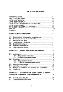Modelisation de la dynamique de l'occupation du sol A Madagascar