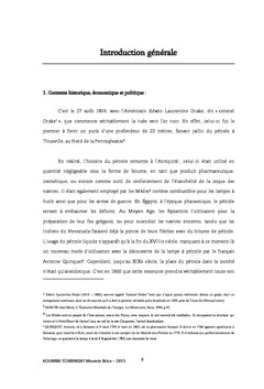 Petrole, developpement economique et l'evolution du niveau de vie